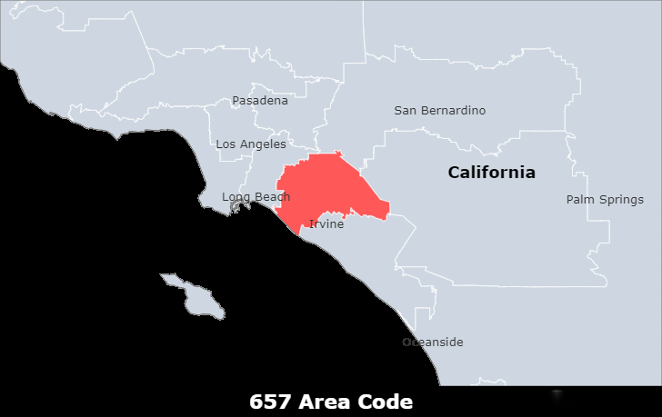 When Was the 657 Area Code Introduced?